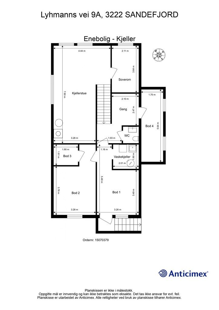 Plantegning underetasje