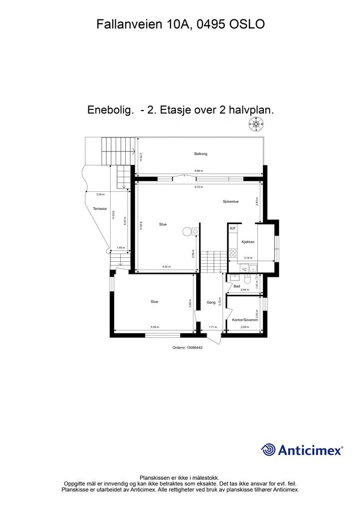 Plantegning 2. etasje