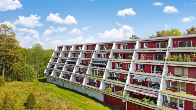 Rolig beliggenhet innerst på feltet