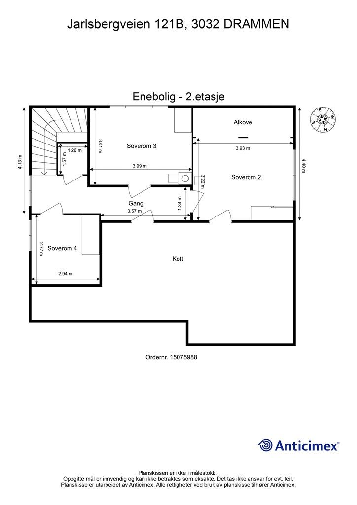 Plantegning - 2. etasje