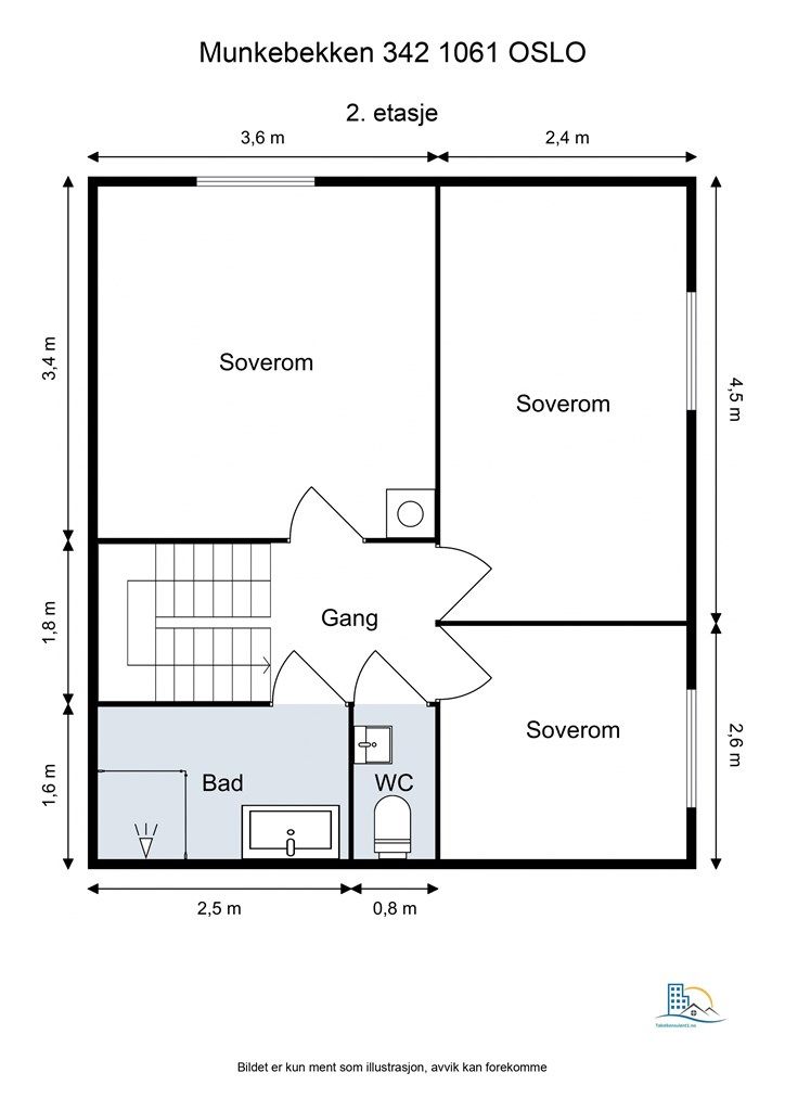 Plantegning - 2. etasje