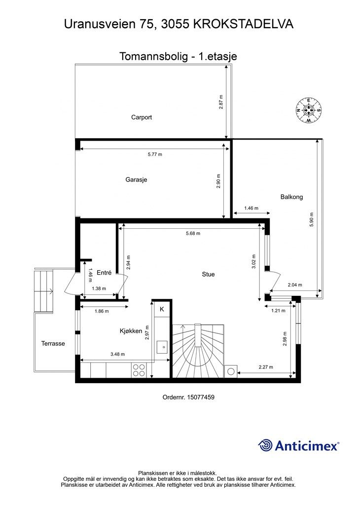 Plantegning 1. etasje