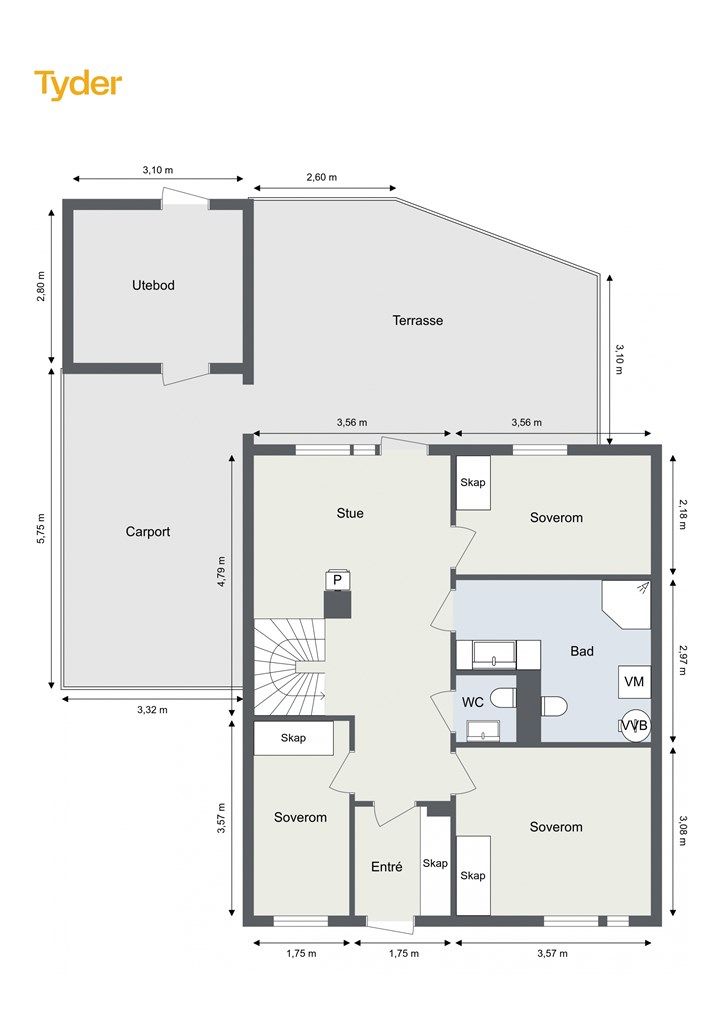 Plantegning 1. etasje