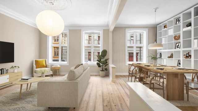 Krogsveen v/Nhut Nam Huynh har gleden av å presentere Herslebs gate 17C. Bildet er stylet digitalt.