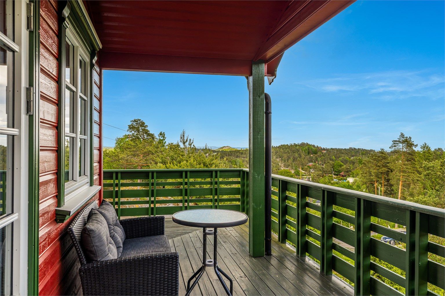 Med overbygget veranda kan du oftere sitte ute.