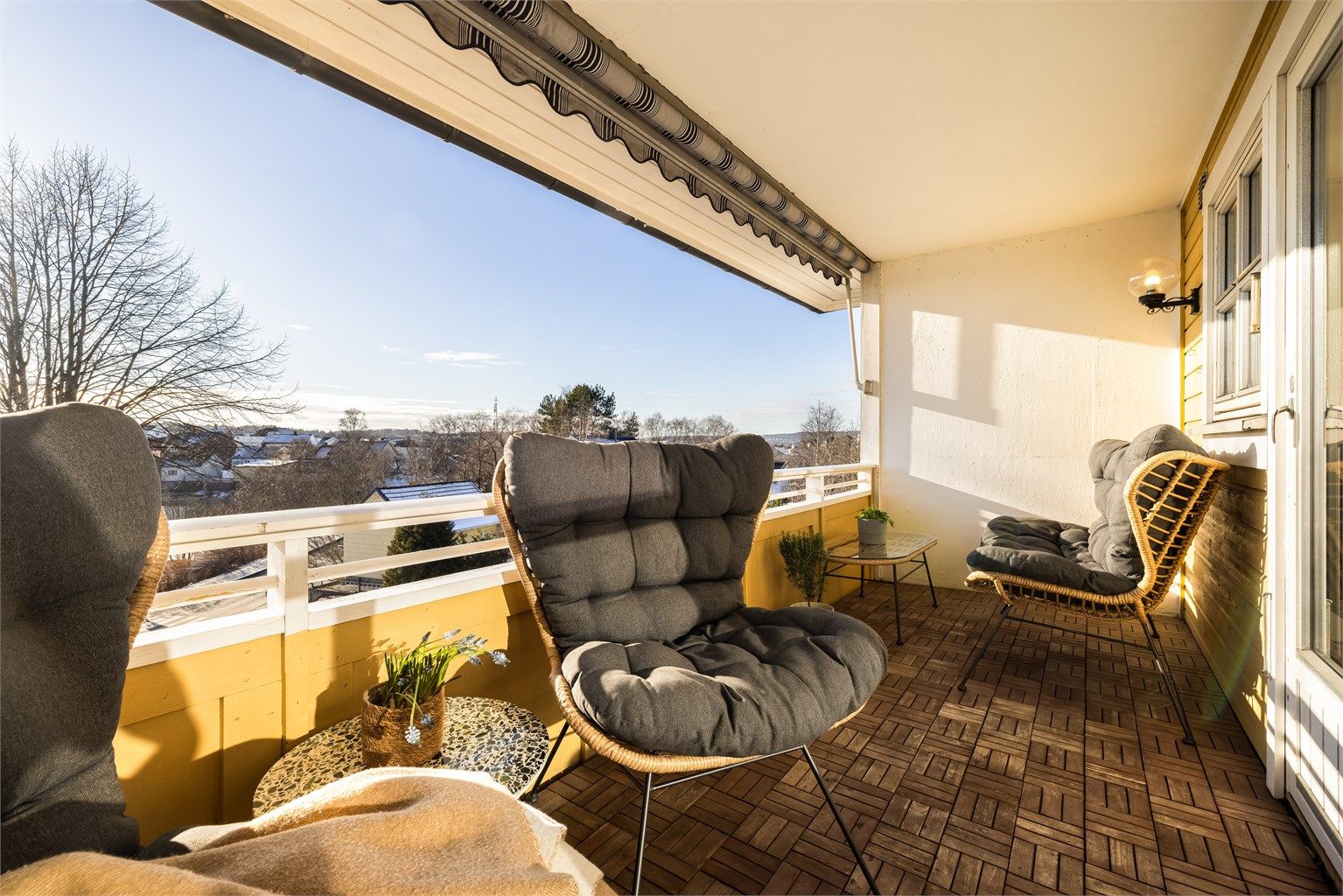 Herlig balkong mot sør