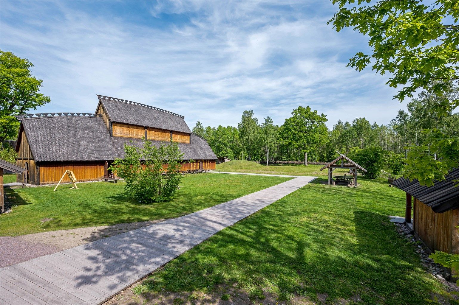 Gildehallen ved Midgard vikingsenter.