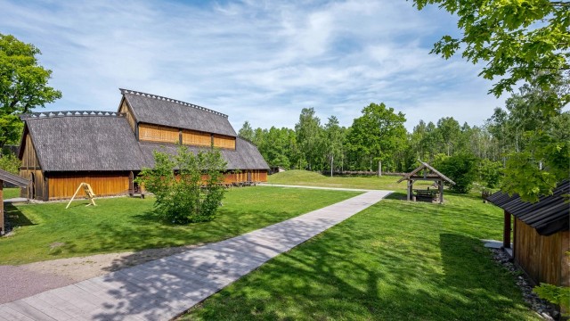 Gildehallen ved Midgard vikingsenter.