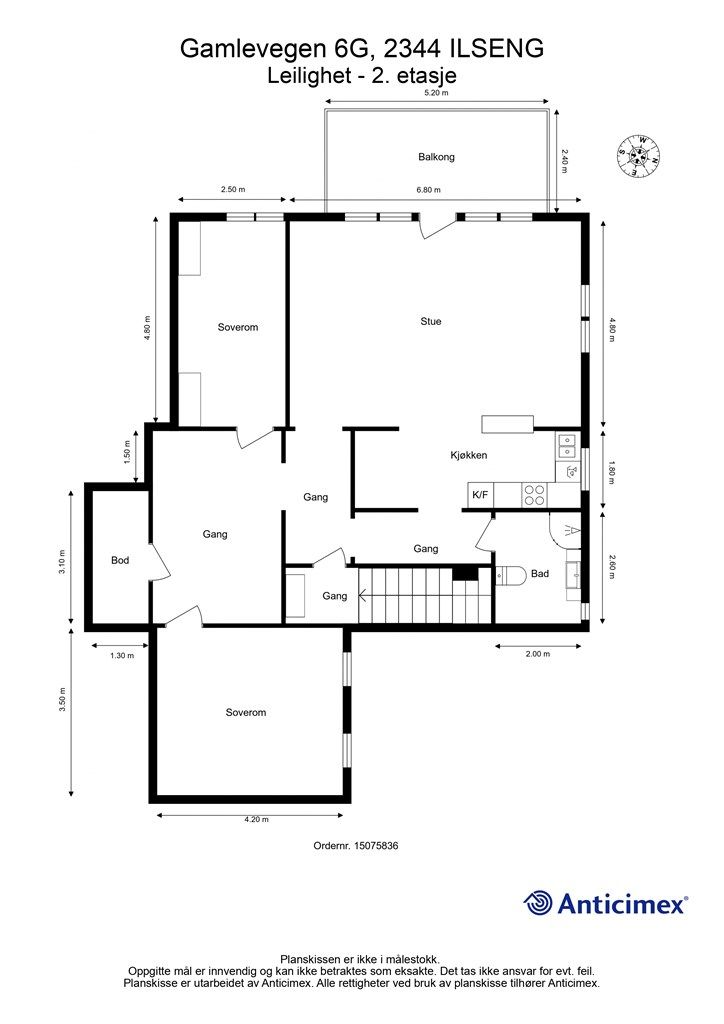 Plantegning 2. etasje.