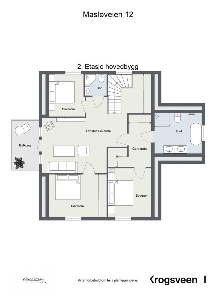 2 etasje hovedhus