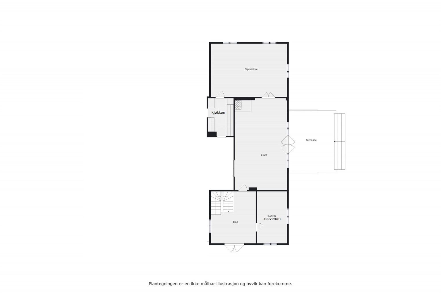 1. etasje - Plantegning