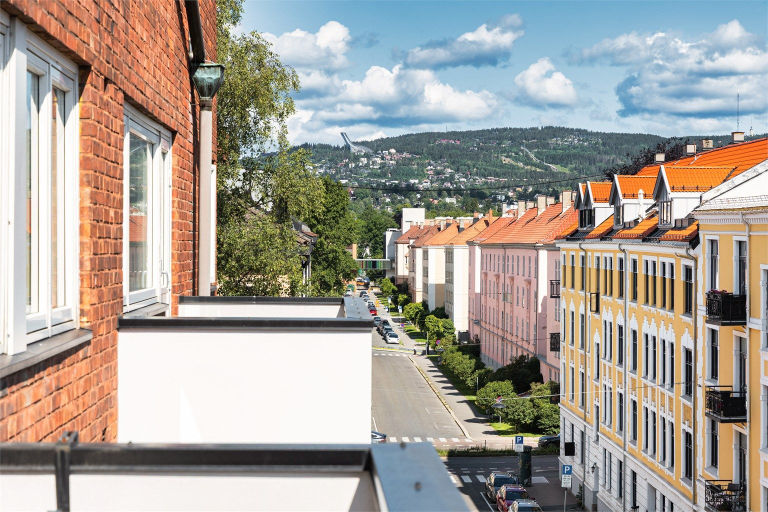 Her kan du nyte flott utsikt mot Holmenkollen.