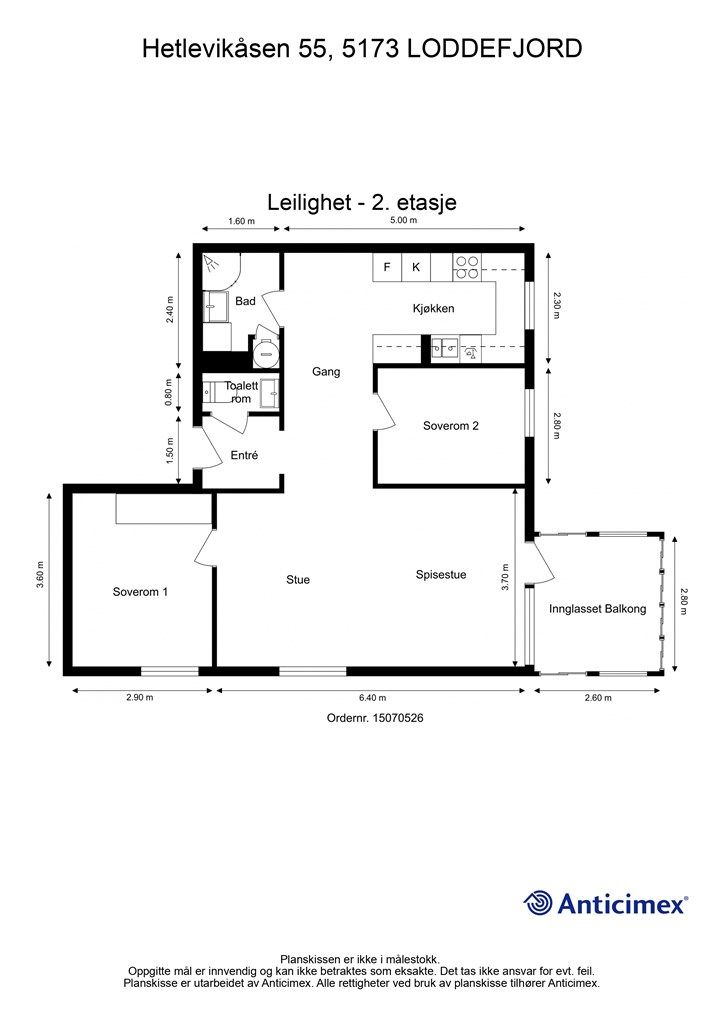 - Plantegning 2.etg - 