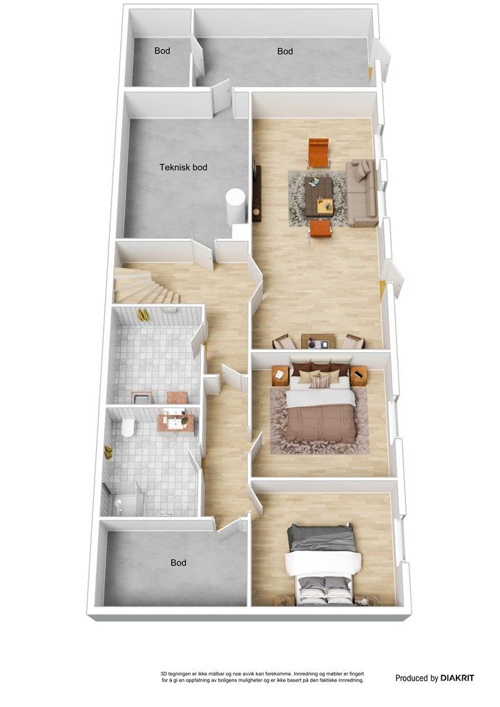 Plantegning - Underetasje