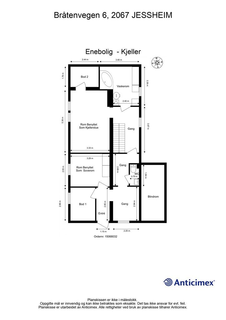 Plantegning underetasje
