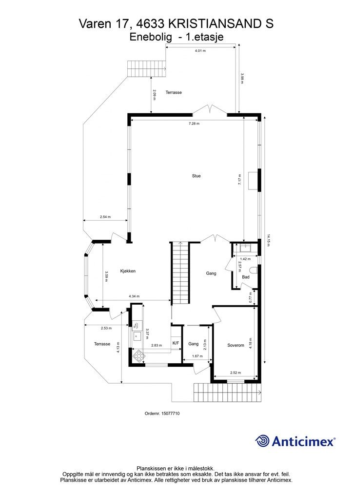 Plantegning - 1.etasje