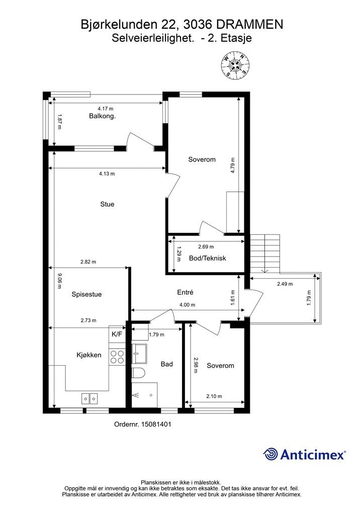 Plantegning - 2. etasje