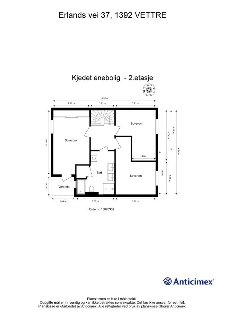 Plantegning 2.etasje.