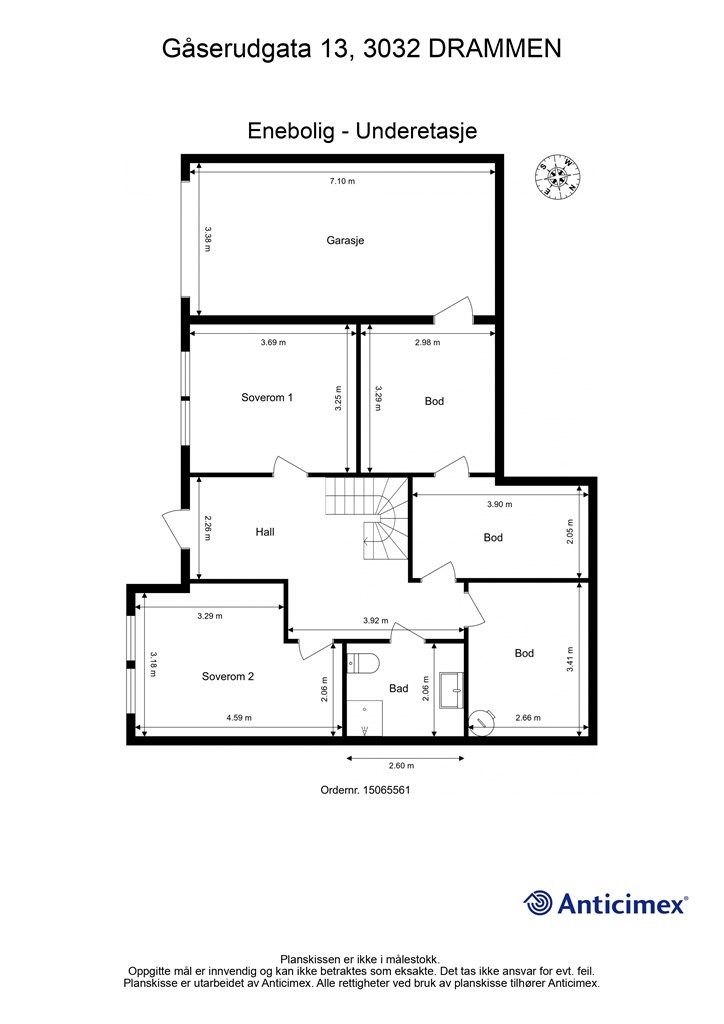 Plantegning - Underetasje