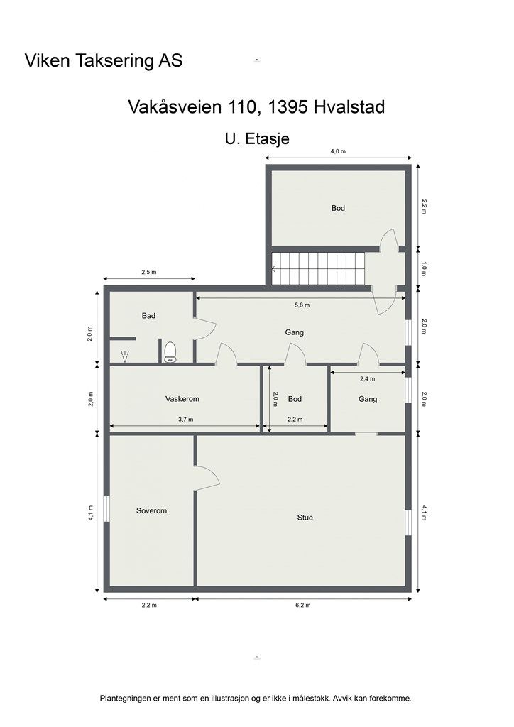 Plantegning - U. Etasje