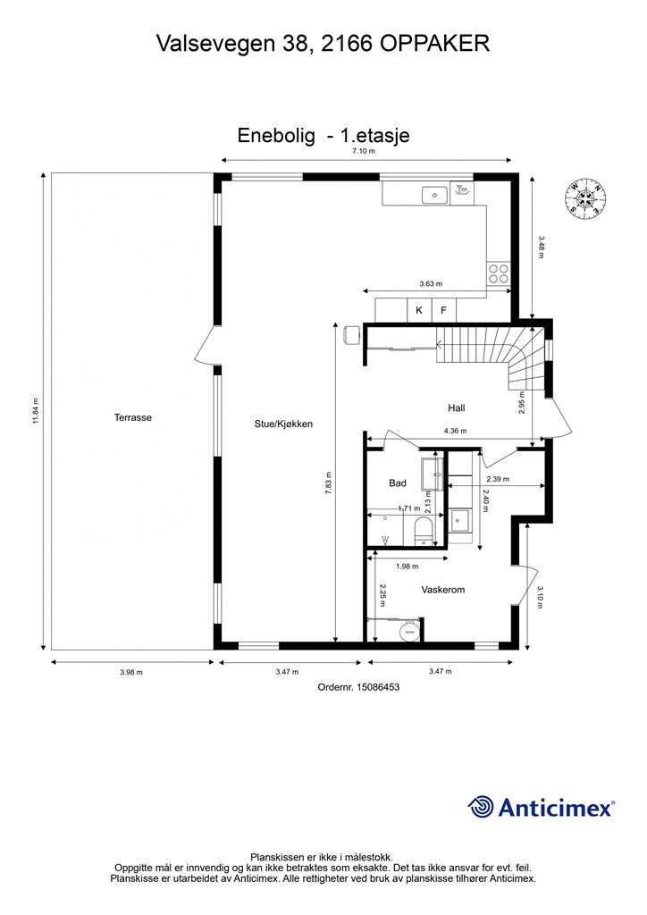 Plantegning - 1.etasje