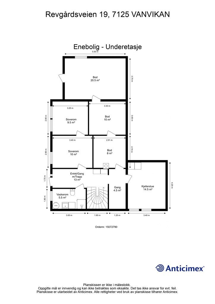 Plantegning - Underetasje.