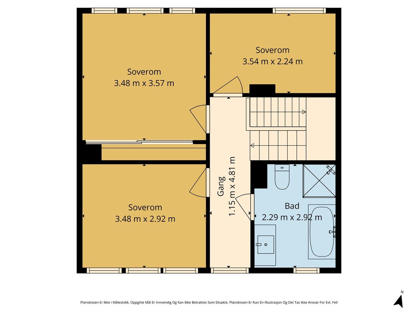Plantegning 2. etasje