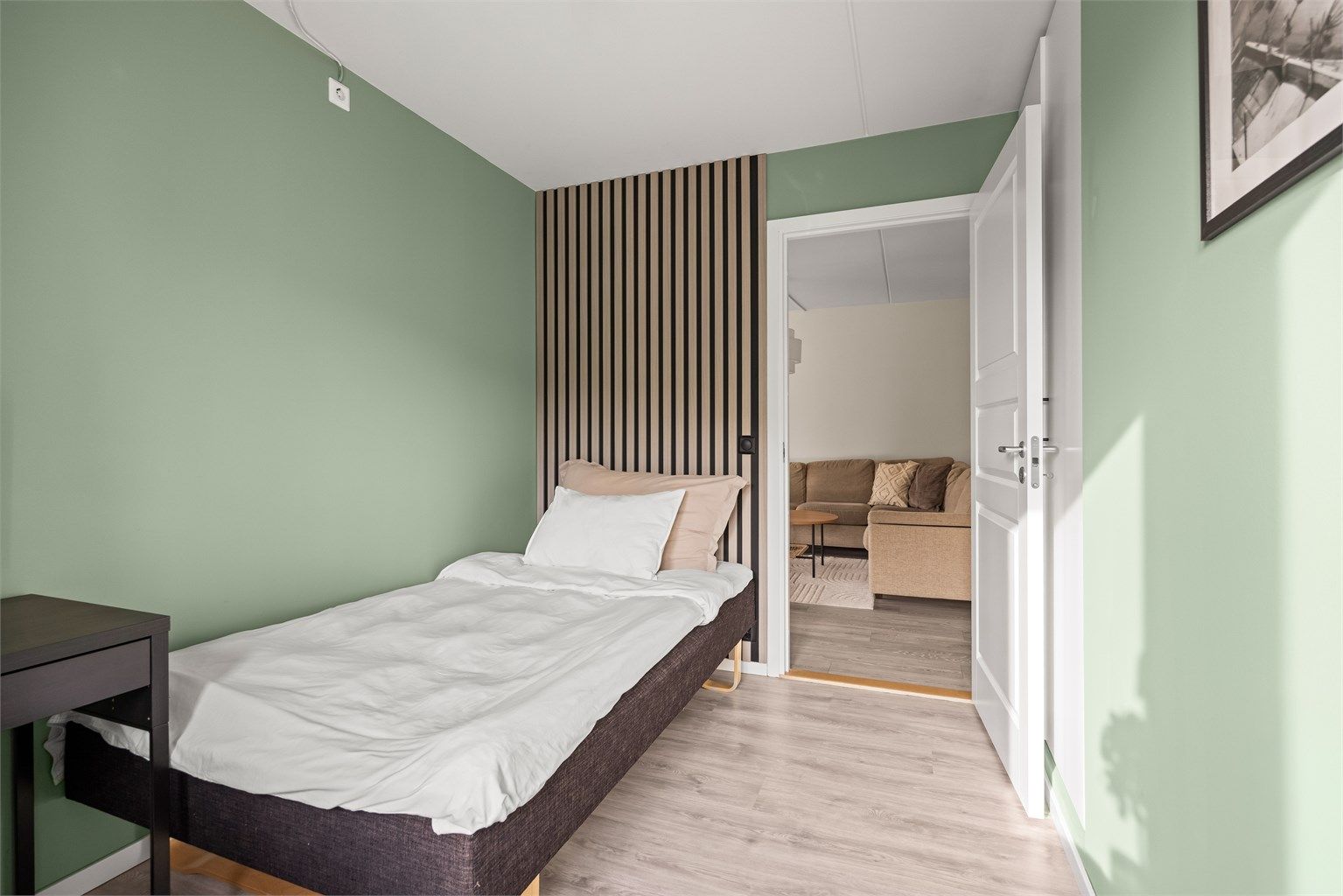 Også her er det det valgt lekre detaljer for å skape et moderne preg