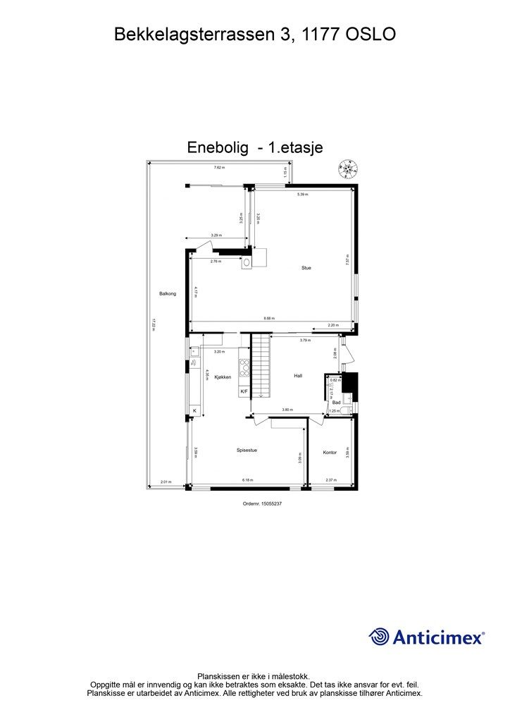 Plantegning - 1. etasje
