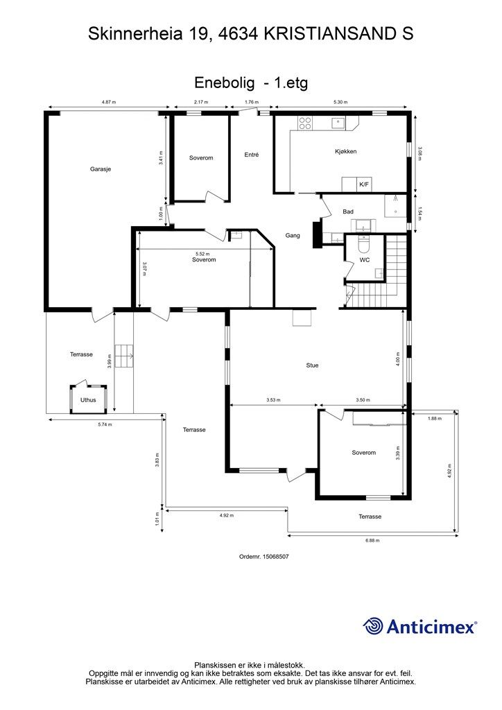 Plantegning 1 etasje