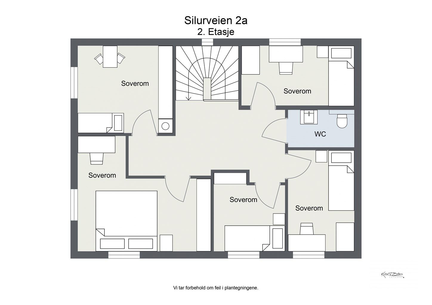 Planløsningen i 2.etasje