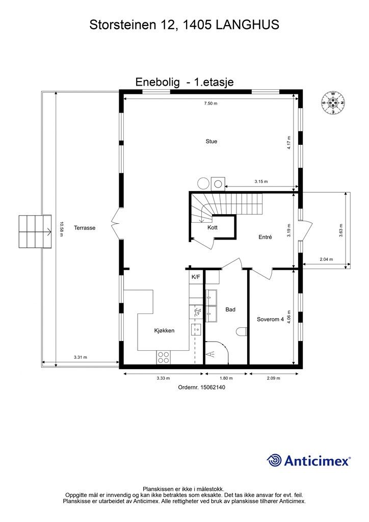 Plantegning 1. etasje