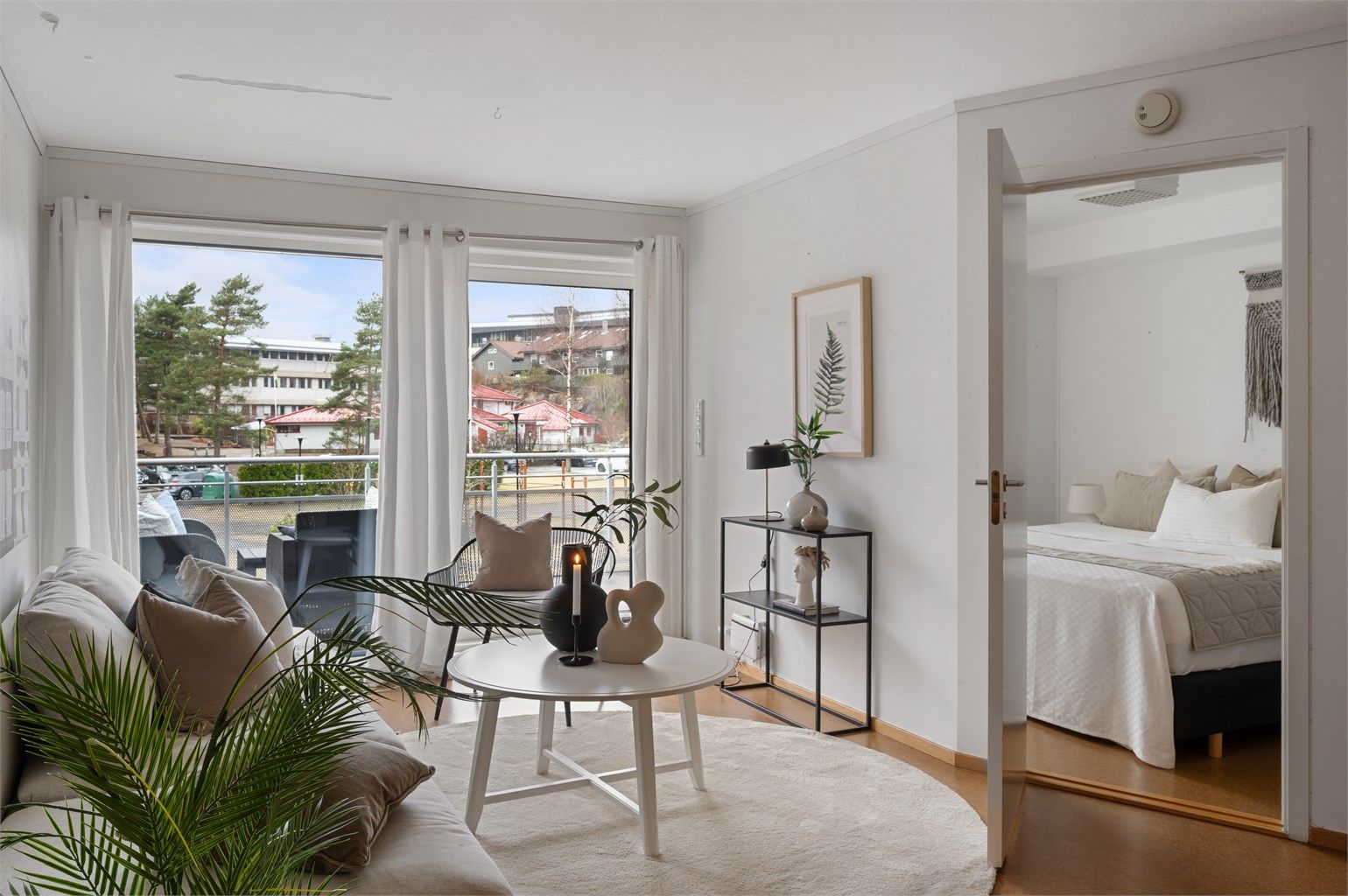 Soverommet står i tilknytning til stuen.