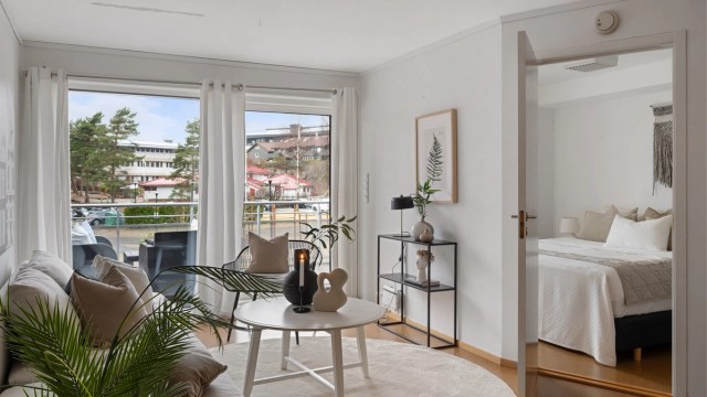 Soverommet står i tilknytning til stuen.