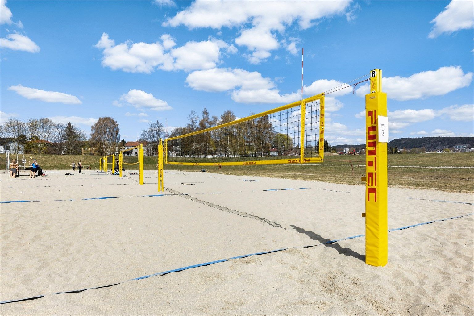 På Voldsløkka er det sandbaner, plass til fotballspill og fin løperunde rundt området