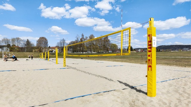 På Voldsløkka er det sandbaner, plass til fotballspill og fin løperunde rundt området