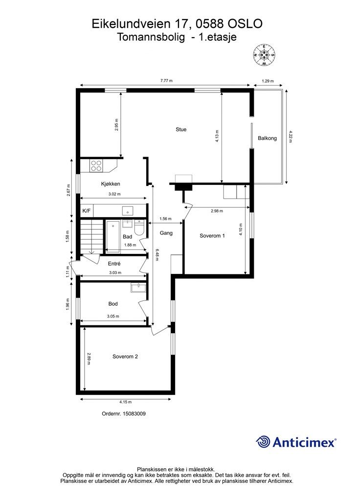 Planskisse - 1. etasje
