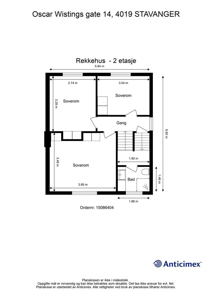Plantegning 2. etasje
