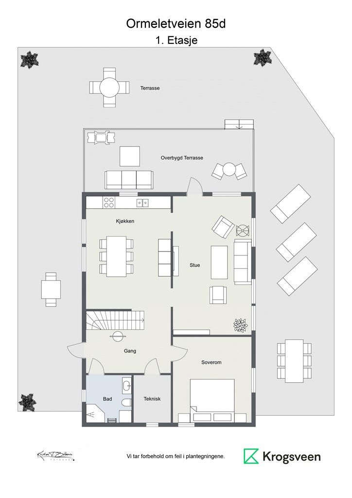 Plantegning 1. etasje