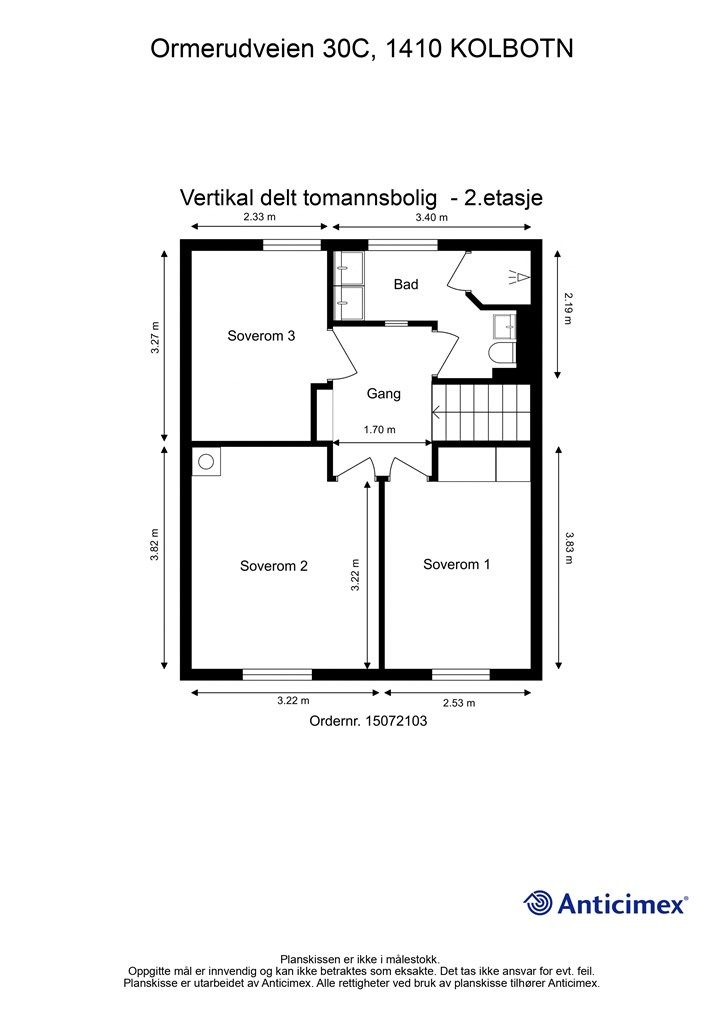 Plantegning - 2.etasje