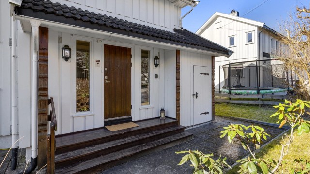 Koselig og skjermet inngangsparti
