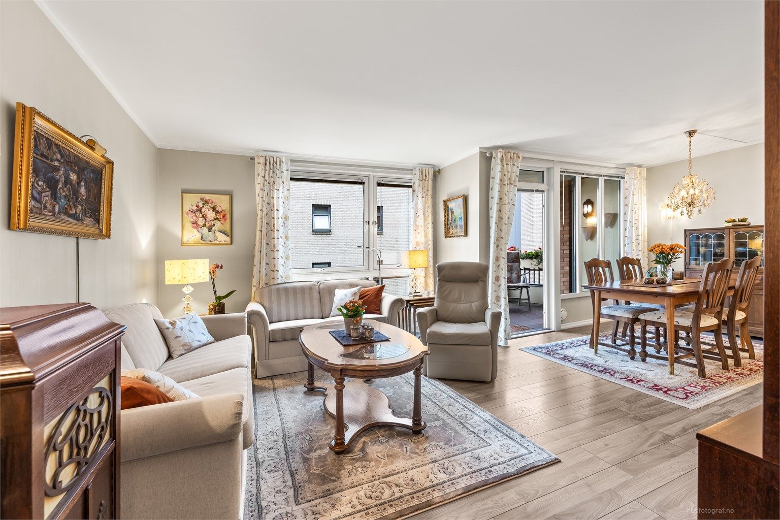 Balansert ventilasjonsanlegg fra 2019 i leiligheten (skiftet filter årlig)