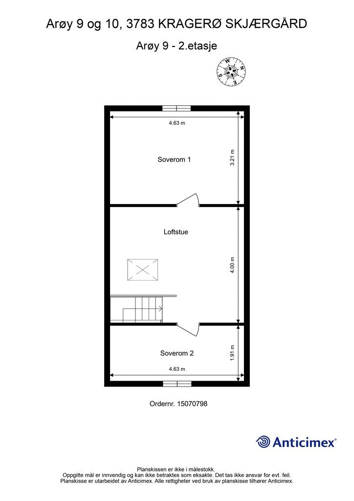 Plantegning - Arøy 9 - 2. etasje