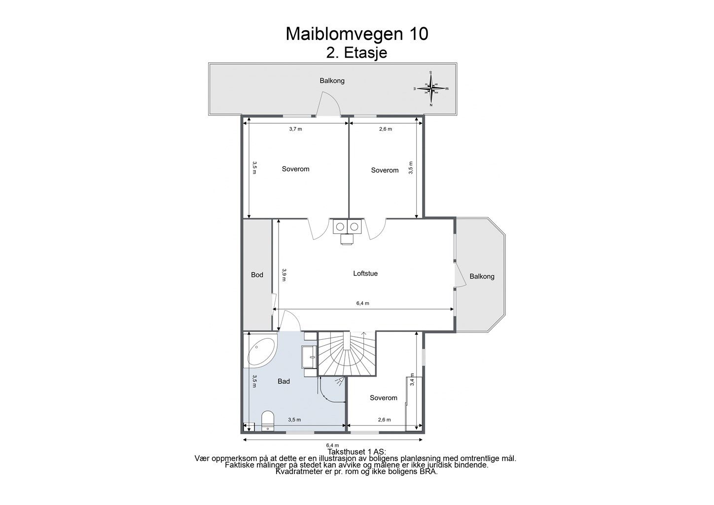 Plantegning 2. etasje