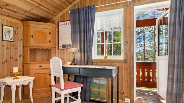 Utsikt mot friområde og naturen tett på.