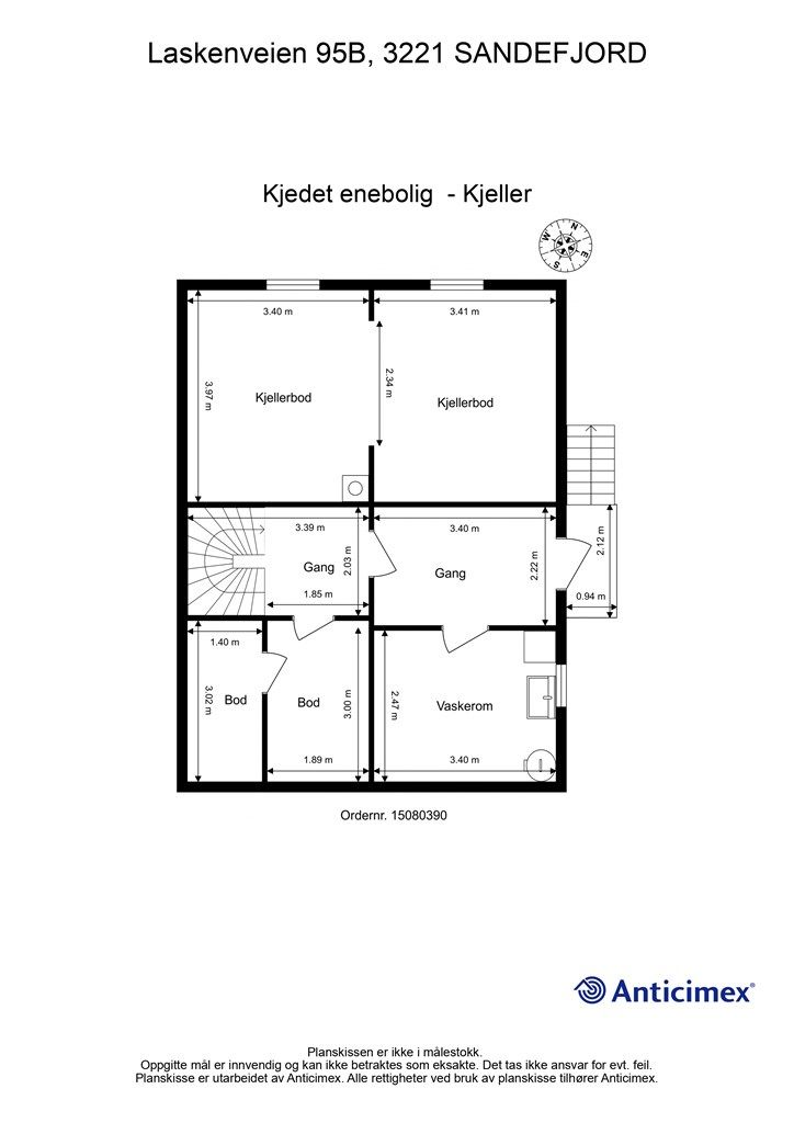 Plantegning underetasje 