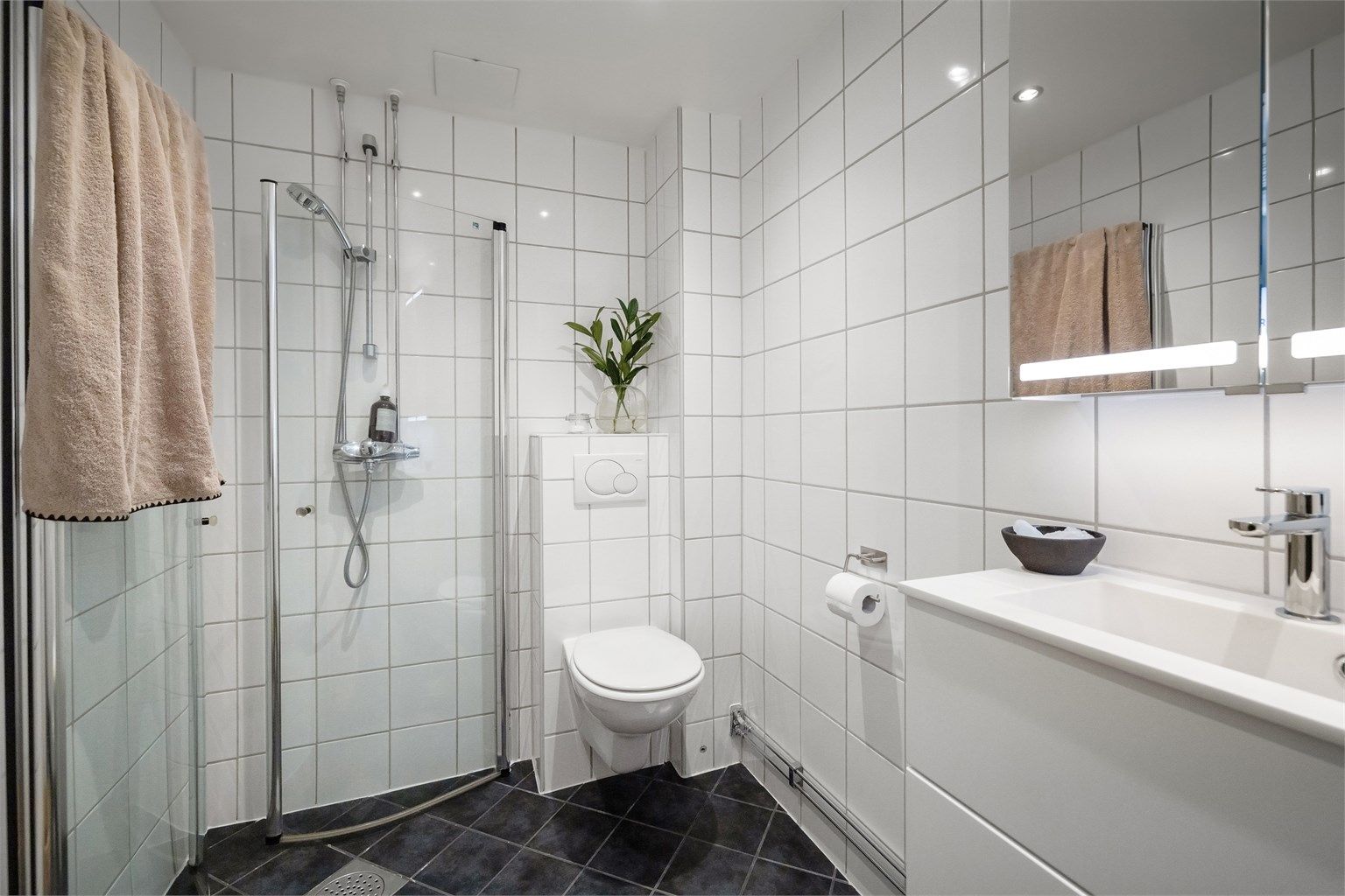 Badet og soilrør ble pusset opp i 2009 av borettslaget