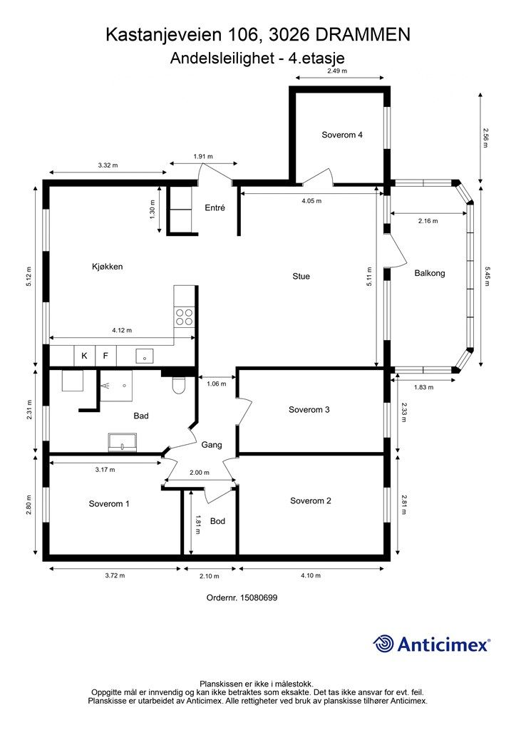 Plantegning - 4. etasje