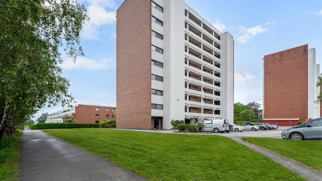 Sameiet Duesvei 38 består av 54 boligseksjoner og har felles vaskeri og sykkelbod.