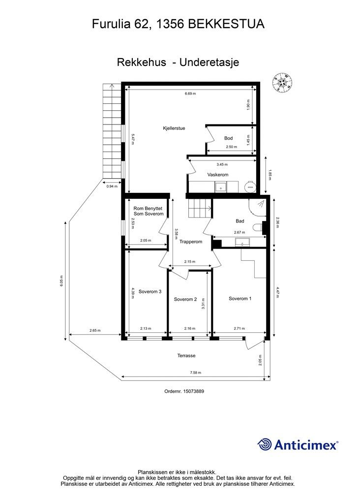 Plantegning Underetasje